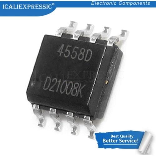 20PCS JRC4558D SOP8 NJM4558D SOP 4558 SMD 4558D JRC44558 NJM4558 SOP-8