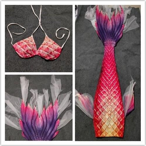 2020 New Adult Women Swimming Mermaid Tails with Monofin Fin Carnivel Costume for Girls Customized mermaid swimsuit tail Cosplay
