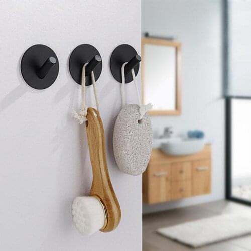 4pc Self Adhesive Multi-Purpose Hook 304 Stainless Steel Kitchen Bathroom Wall Door Hook Key Rack Bag Towel Hanger Holder Cocina