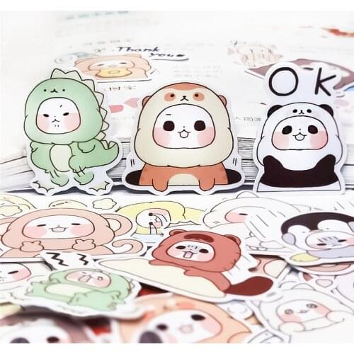 40 Pcs Lovely panda paper Sticker Decal For Phone Waterproof Laptop Bicycle Notebook /Decorative r /DIY Craft Photo Albums