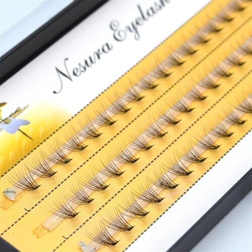 60pcs Professional Makeup Individual Cluster Eyelashes Grafting Fake False Eyelashes Extension Individual Eyelash Bunche