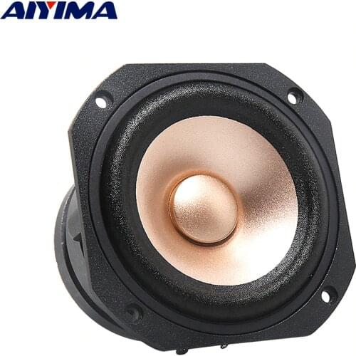 AIYIMA 1Pc 4 Inch Full Range Audio Speaker 4 Ohm 100W Home Theater Sound Music Car Speaker Dual Magnet 25 Core Loudspeaker