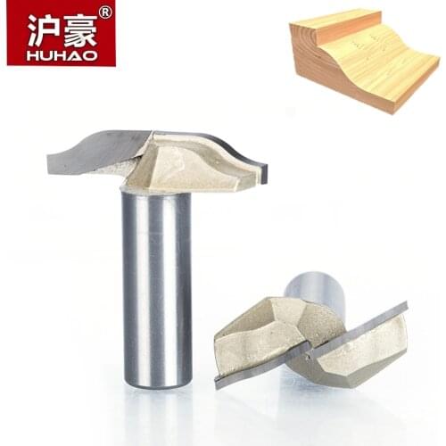 HUHAO 1pc 1/2" Shank CNC Woodworking Tools Door Mould Knife For Wood Carbide Engraving Milling Cutter For MDF Hard Wood