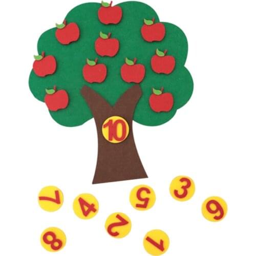 Childrens Montessori Toy Apple Tree Jigsaw Puzzle Educational Toys Digital Teaching Baby Enlightenment Toys