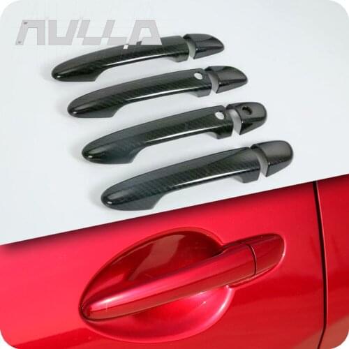 For MAZDA CX-5 CX5 CX 5 2017 2018 2019 Door Handle Catch Cover Door Bowl Protection Trim Sticker Carbon Look