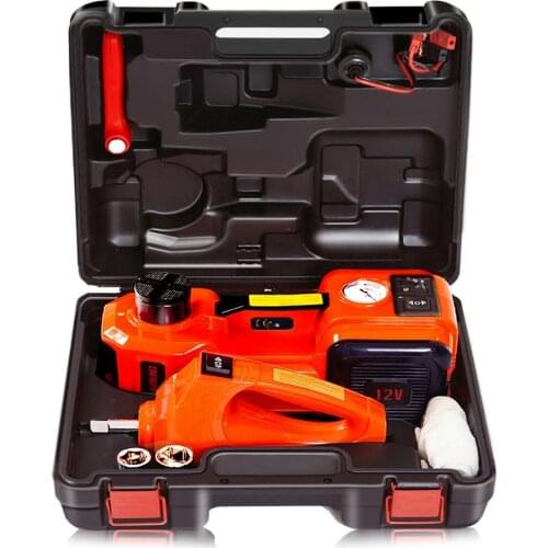 NthPower 12V 5T Electric Hydraulic Car Jack kit With Impact Wrench Tire Inflator Built-in LED Car Jacks Lift Repair Tool For SUV