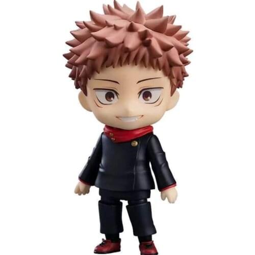Jujutsu Kaisen Itadori Yuji #1479 Q.ver PVC Action Figures Anime Change Face Movable Figurine Figuras Toys Doll 10cm