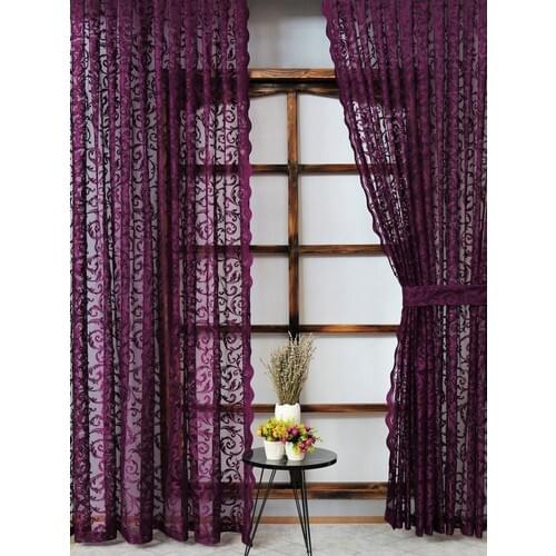 Esdeh Pleated Gusset Suit (2 Pcs) Gauze Backdrop Curtain