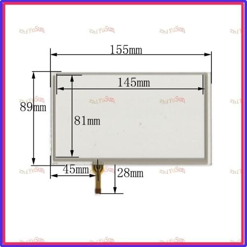 NEW 6.2inch G1172 4lines resistance touch screen panel 155mm*89mm TouchSensor FreeShipping 155*89