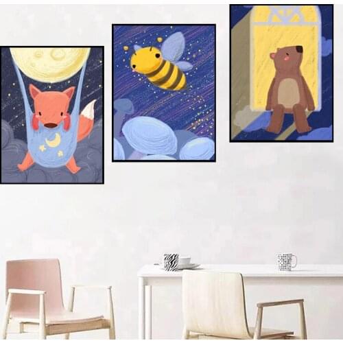 GATYZTORY 3PC Oil Paint By Number Kits For Adults Children Handmade Night Animals Painting Handmade Unique Gift Home Decor Arts