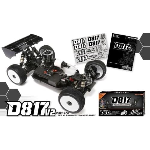 HB D817 V2 1/8 Off road Competition Nitro Buggy kit