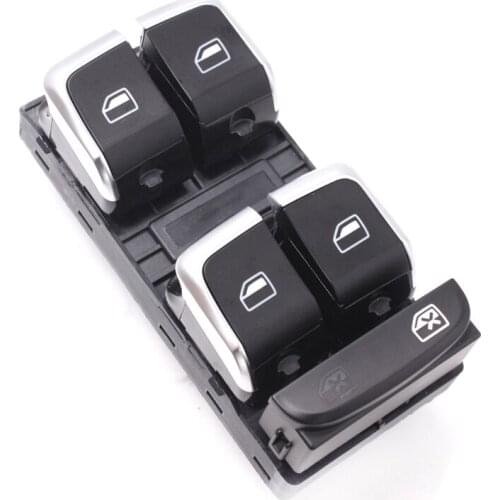 8KD959851A 8K0959851F Hot Sell Chrome Driver Side For Audi A4 S4 Q5 B8 Allroad Electric Master Window Control Button Switches