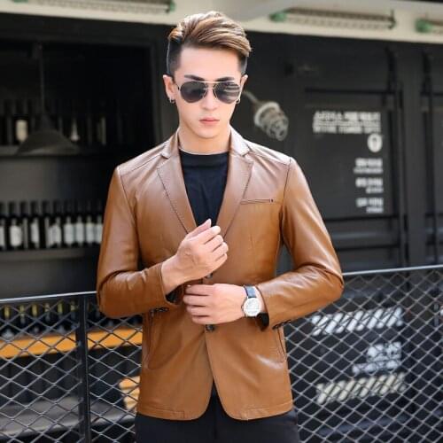 JXKHOMN Men's Faux Leather Jackets
