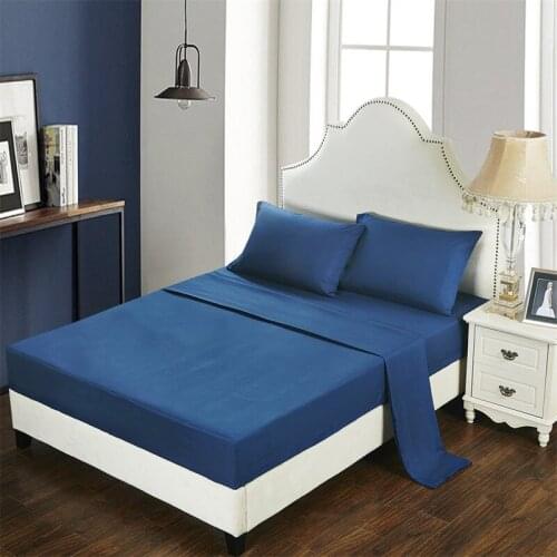 Bed cover Solid color grinding hair four-piece set multi-color optional bed sheets two pillowcases simple atmospheric grade