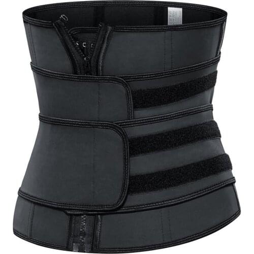 Women Corset Girdle Latex Waist Trainer Body Shaper Zipper 7 Steel Boned Postpartum Shapewear Slim Belts Waist Cinchers Fajas