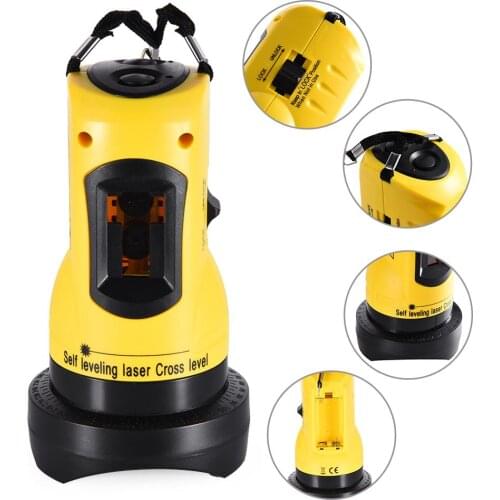ZH-SL202 360 Degrees Rotary Slash Functional Self-leveling Hight Adjustable DIY Economic 2 (1V, 1H) Cross Lines Laser Level