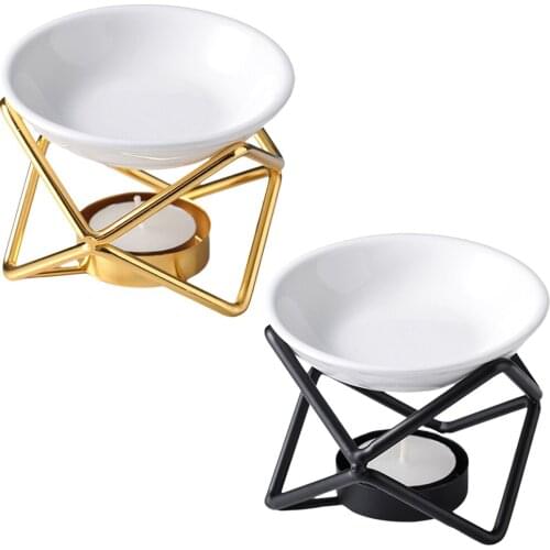 Metal Essential Oil Diffuser European Style Aroma Burner Aromatherapy Candle Tealight Holder Decoration For Spa Home Bedroom