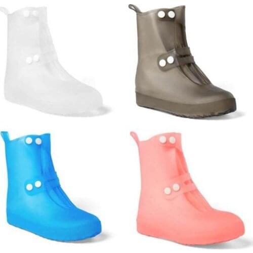 Men women non-slip wear-resistant TPE rain boots outdoor mountaineering waterproof rain boot cover integrated in-tube shoe cover