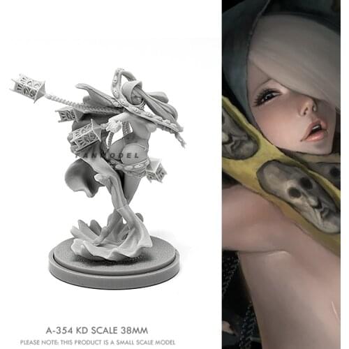 38mm Resin model kits Beauty Soldier DIY self-assembled A-354
