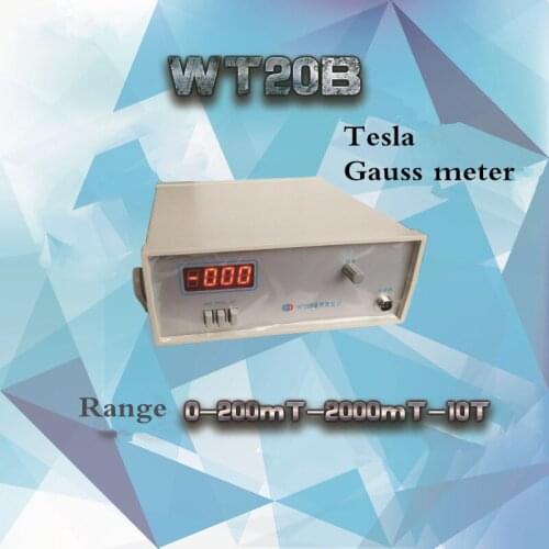 WT20B Desktop based gauss meter gauss meters teslas plan magnetometer Desktop gauss meter range 0-200mT-2000mT-10T