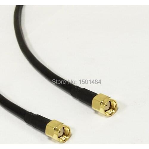 New RP-SMA Male Plug Connector Switch RP-SMA Male Plug Convertor RG58 Wholesale Fast Ship 50CM 20"Adapter