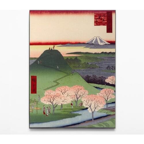 Japanese style Landscape Painting Canvas Printings Picture HD Prints Canvas Wall art for Living room Hotel Decoration