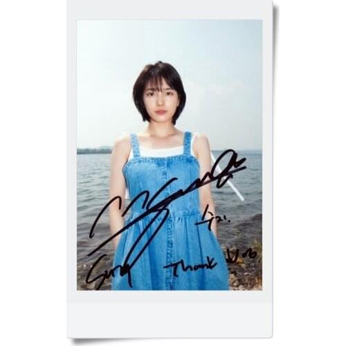 Signed SUZY Bae Sue Ji Autographed photo 4*6 free shipping K-POP 06201701