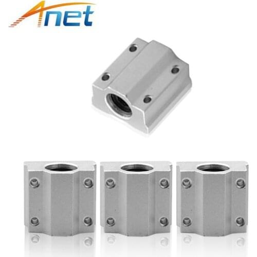 Anet 3D Printer Part 5PCS/lot SC8UU SCS8UU 8mm Motion Ball Bearing slider Block Bushing Linear Shaft 3D Printer Part