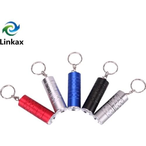 Portable Super Mini Keychain Key Ring Flashlight T6 LED 3-mode 2000 Lumens Mini Torch CR123A / 16340 Battery Lanternas 5 Colors