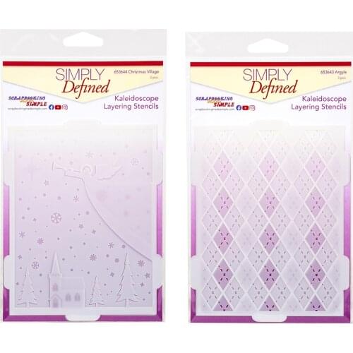 Simple Defined Kaleidoscope Stencils for Scrapbooking Stamp Photo Album Decorative Embossing Cut Die DIY Paper Cards 2021 NEW