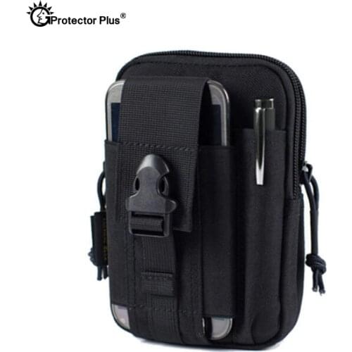 PROTECTOR PLUS Tactical Molle Accessory Bag Belt Waist Military Phone Pouch Hiking Climbing Running Travel Multi-purpose Packs