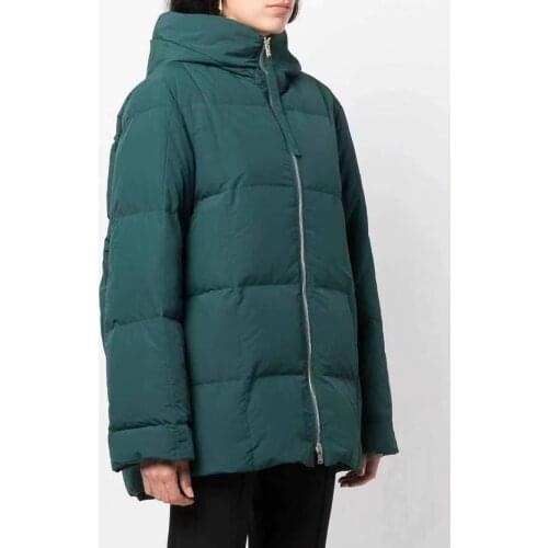 Fit -30℃ Cold Weather Winter Womens Fluffy Down Coat Female Oversized Thicker Warm Down Jacket Hooded Down Parkas F2431