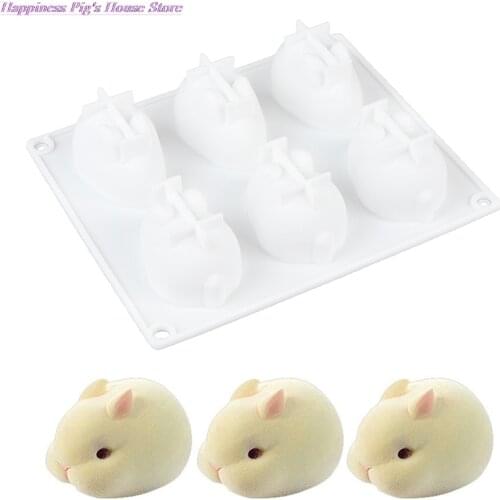 Silicone Molds for Baking Dessert Mousse New Cake Decorating Moulds Silicone 3D Bunny Rabbit Cake Molds