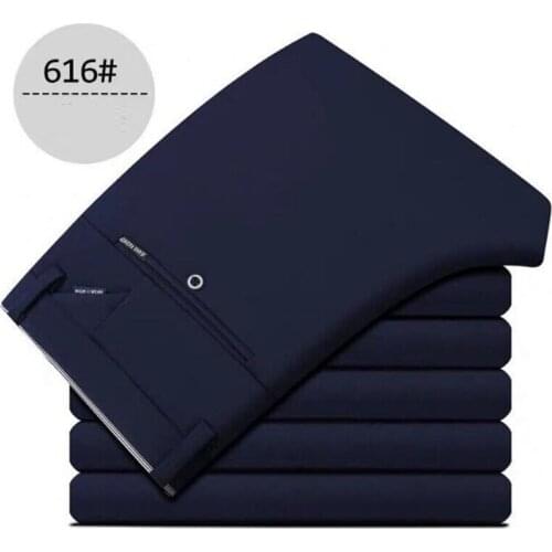 Stretch Black Dress Pants Slim-fit Straight Leg Casual pants mens slim straight pants mens business trousers mens pants