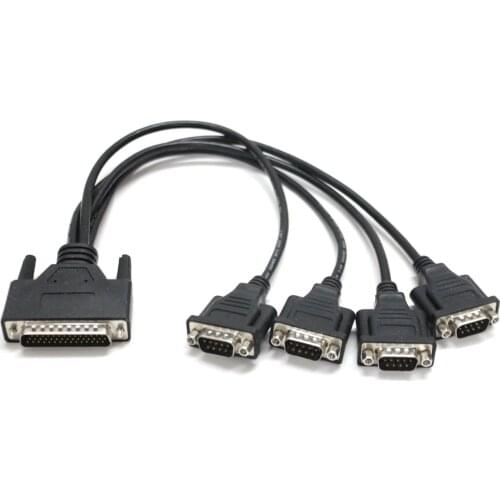 Sunix 4056P Serial card one-to-four lines breakout cable 4-Port Serial RS-232 Adapter