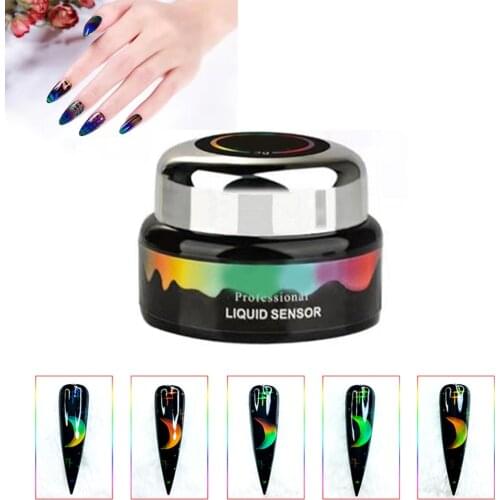 Thermochromic Liquid Temperature Discoloration Gel Nail Polish Neon Gradient Colorful Nail Art Nail Polish