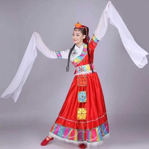 Mongolian Traditional Clothes National Dance Of China Mongolian Clothing Costume Ethnic Chinese Folk Dance Clothing TA2258