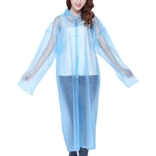 Unisex Waterproof Raincoat Jacket Clear Raincoat Rain Coat Hooded Poncho Rainwear Men Child