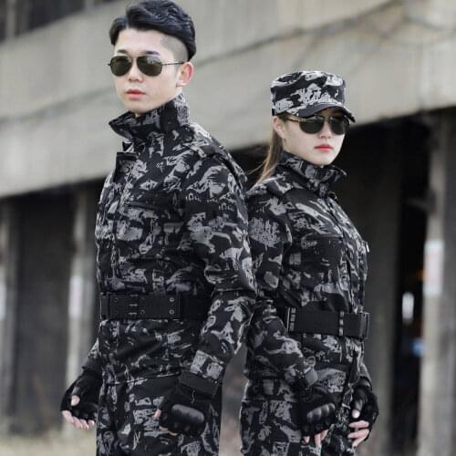 Military Uniform Multicam Camouflage Suit Mens Suit Thickened Electrician Welder Auto Repair Wear-resistant Labor Combat Shirt