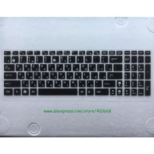 For Asus K52 K53 K53S K72 K55V K56C K550D K555ZE K555LD K556U K751 K501 ZX50 15.6" laptop Russian Keyboard Cover Skin Protector