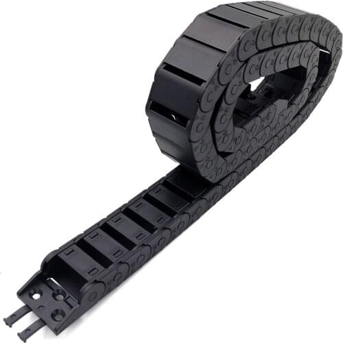 1 Meter 15x30mm Drag Chain Wire Carrier Cable Semi-enclosed Interior Opening CNC Router Machine Tools Transmission Free Shipping