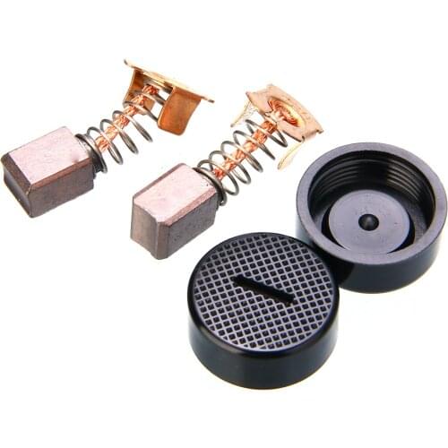 1 Pair Carbon Brushes Replacement Tool for BGA450 BGA452 DGA452 GA400 BGA402 With Carbon Brush Black Cap