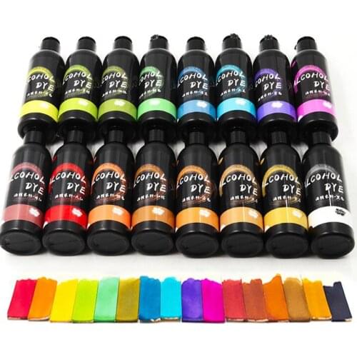 16 Colors 100ml Leather Dye Leather Goods Leather Alcohol Dyestuff Cowhide Dye Vegetable Tanned Leather Coloring Agent