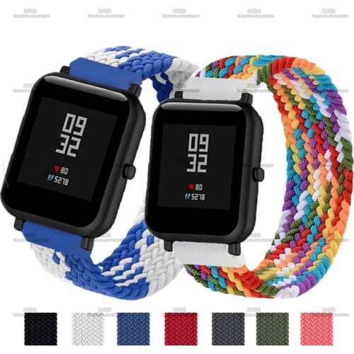 20mm Nylon Elastic Strap For Huami Amazfit Bip /GTS Strap 42mm For Amazfit GTS 2 Bip S U Lite Watch Bracelet