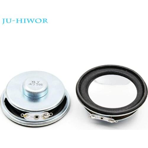 2pcs 4R 3W Loudspeaker 50MM Speaker 18MM Internal Magnetic Foam Edge Surround Silvery Cap Height 18MM