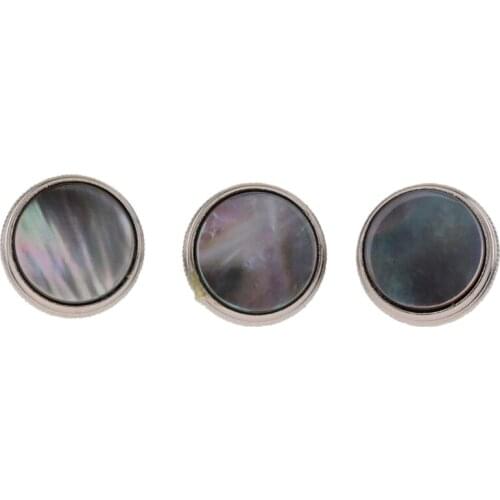 3 Pcs Trumpet Finger Buttons Valve Finger Trumpet Cap Screw Cover for Musical Bass Instrument Trumpet Repairing Accessories,Silv