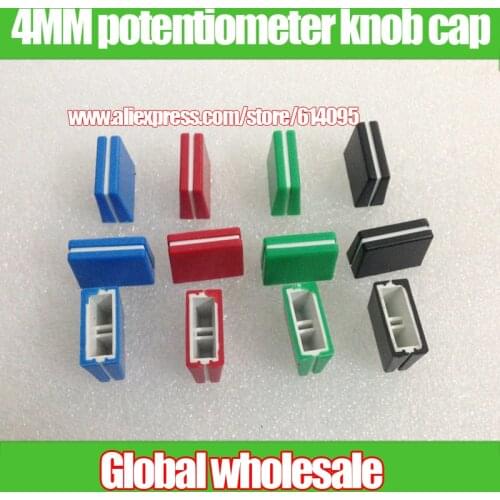 4pcs mixer potentiometer fader knob cap for PIONEER DJM-2000 / hole 4MM flat section / L20MM W9MM H15MM
