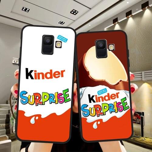 Candy Chocolate Kinder Joy surprise egg Case for Samsung Galaxy A3 A5 A6 A7 A8 A9 A10 A30 A40 A50 A70 A80 J4 J5 J6 J7 J8 Plus