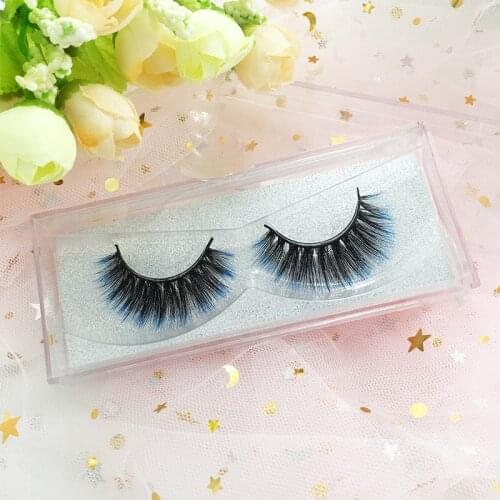 Cheap Mink Lashes Colorful 3D Mink Lashes Strips for Makeup