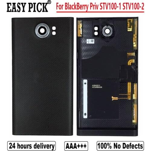 For BlackBerry Priv STV100-1 STV100-2 STV100-3 STV100-4 Battery Back Cover Protective Housing Rear With Camera Lens